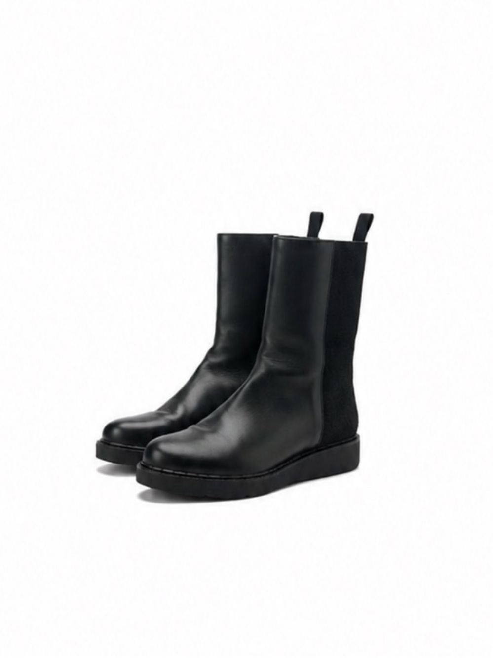 Hope By Ringstrand Soderberg Black Leather And Wool Boots Women's 37 US 6.5 EUC!